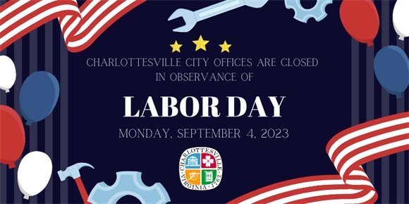 Charlottesville Offices will be closed Monday, September 2, 2023 in observance of Labor Day.