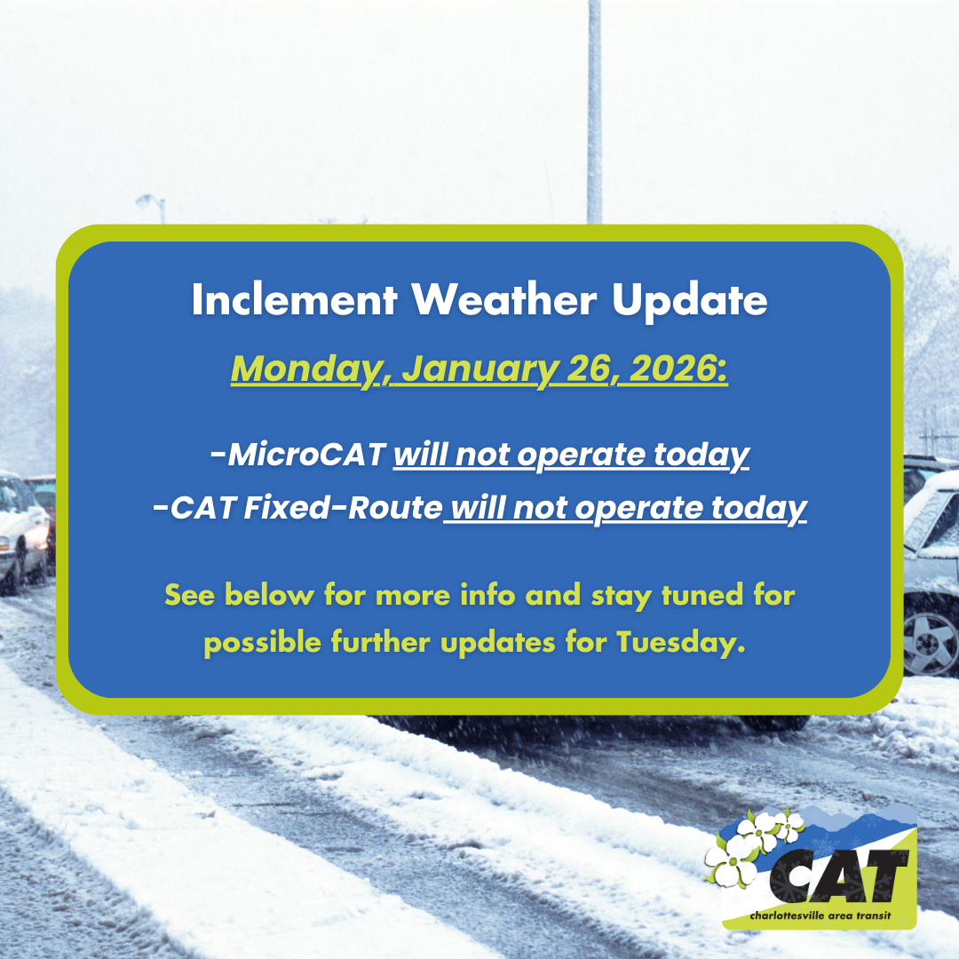 CAT Inclement weather Monday jan 26 update (1)