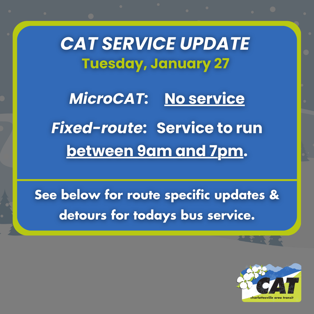 CAT service updated for January 27 (1)