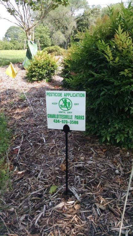 Pesticide Application Sign
