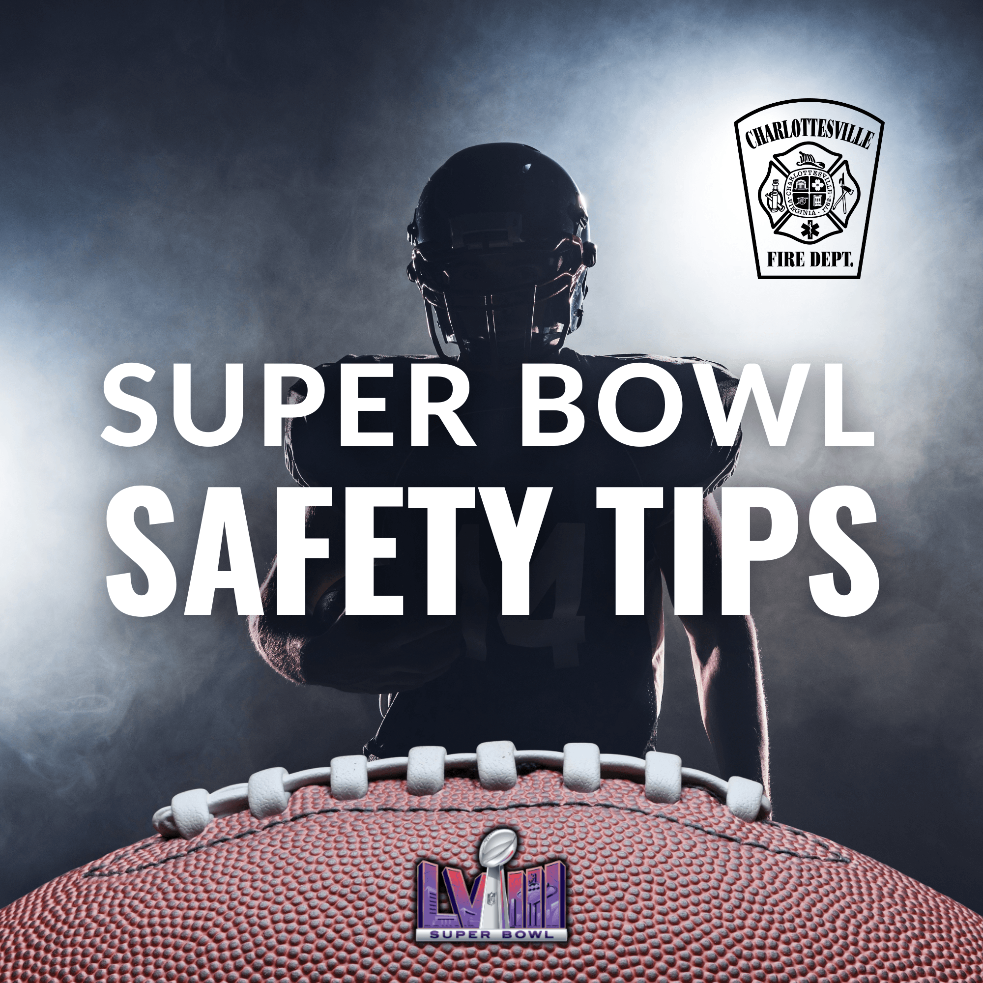 Super Bowl Safety tips CFD Graphic