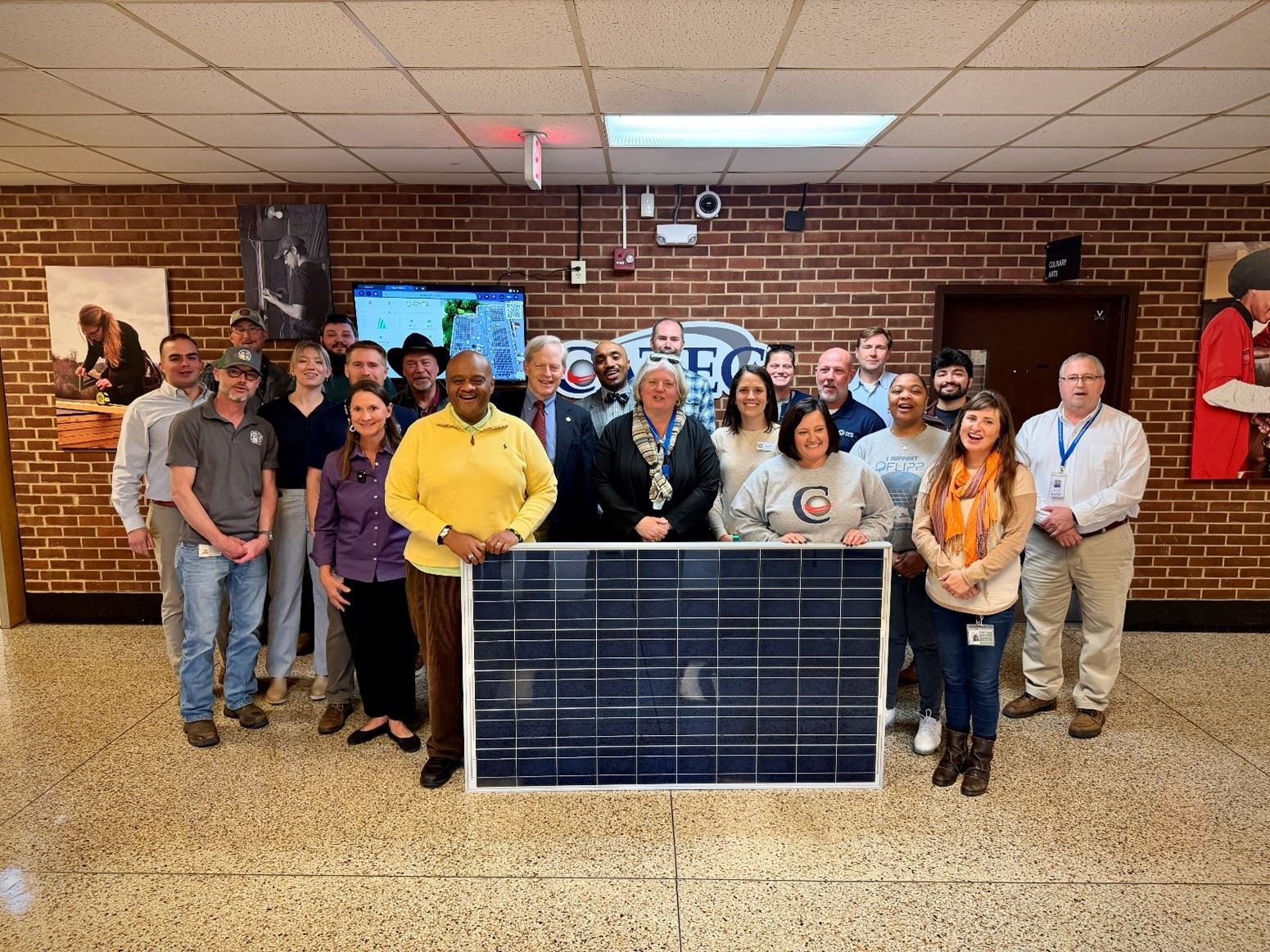 CATEC Solar Ribbon Cutting Group Picture
